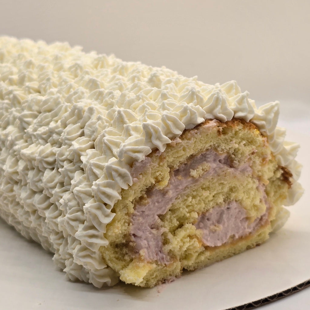 Buche roulée chantilly fraise