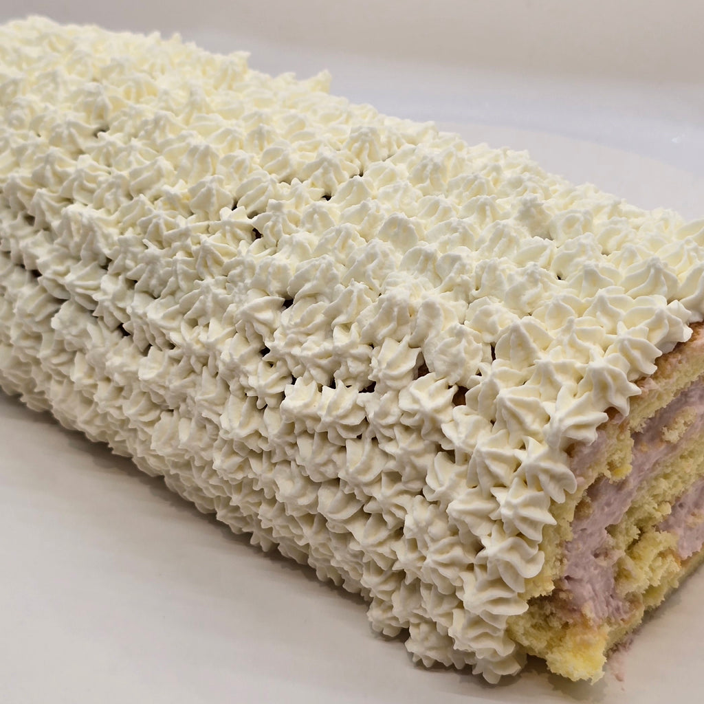 Buche roulée chantilly fraise