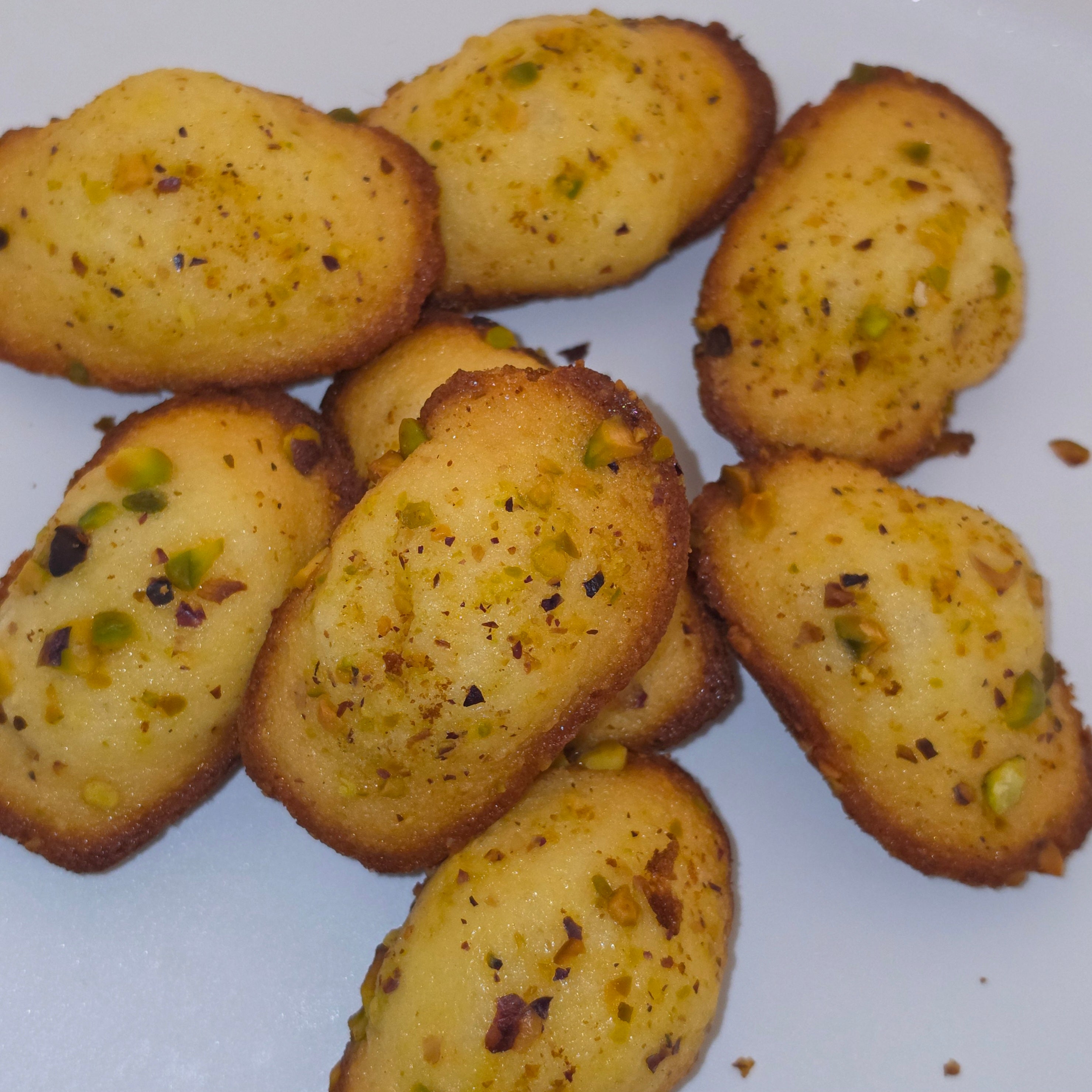 Madeleine à la pistache